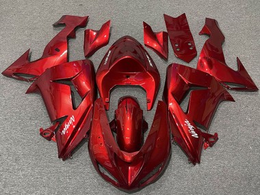 Buy 2006-2007 Candy Red Kawasaki ZX10R Motorcycle Fairings UK