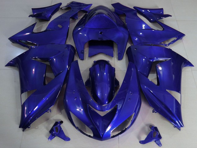 2006-2007 Dark Blue Kawasaki ZX10R Motorcycle Fairings UK