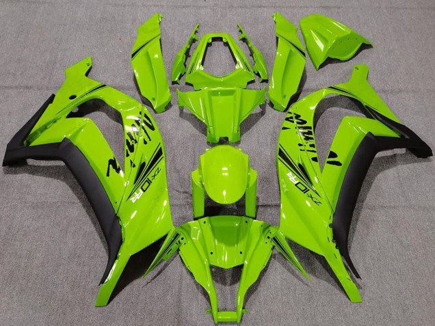 2011-2015 Green Matte Black Kawasaki ZX10R Motorcycle Fairings UK