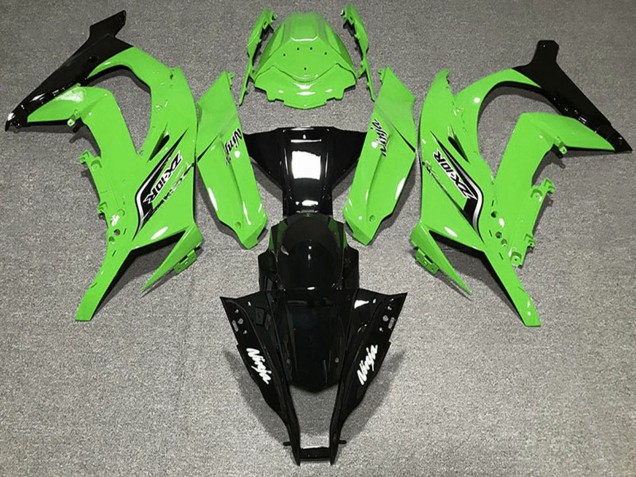 2011-2015 Green Glossy Black Kawasaki ZX10R Motorcycle Fairings UK