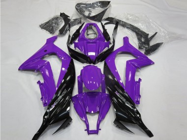 Buy 2011-2015 Purple Glossy Black Kawasaki ZX10R Motorcycle Fairings UK