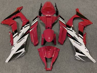 Buy 2011-2015 Maroon Red White Black Kawasaki ZX10R Motorcycle Fairings UK