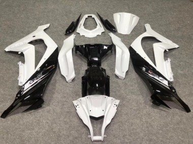 Buy 2011-2015 White Glossy Black Kawasaki ZX10R Motorcycle Fairings UK