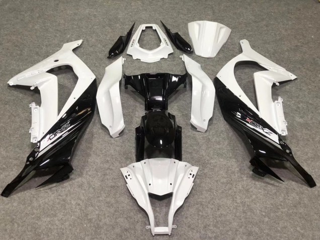 2011-2015 White Glossy Black Kawasaki ZX10R Motorcycle Fairings UK