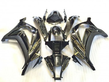 Buy 2011-2015 Silver Glossy Black Matte Black Gold Kawasaki ZX10R Motorcycle Fairings UK