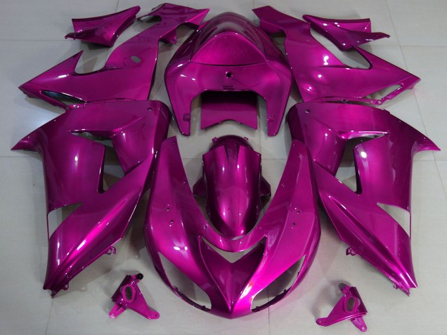 2006-2007 Purple Kawasaki ZX10R Motorcycle Fairings UK
