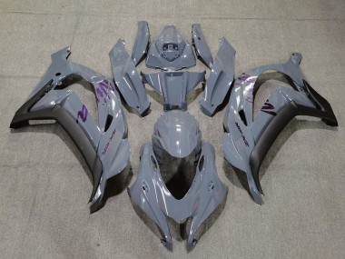 Buy 2016-2019 Nardo Grey Purple Kawasaki ZX10R Motorcycle Fairings UK