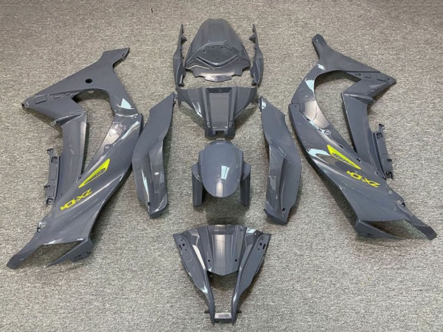 2011-2015 Nardo Grey Yellow Kawasaki ZX10R Motorcycle Fairings UK