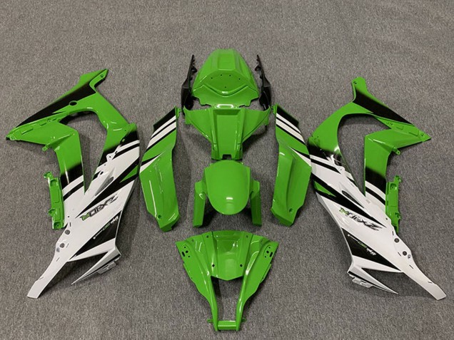 2011-2015 Green White Glossy Black OEM Style Kawasaki ZX10R Motorcycle Fairings UK
