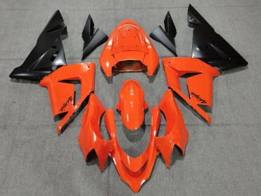 Buy 2004-2005 Orange Black Kawasaki ZX10R Motorcycle Fairings UK