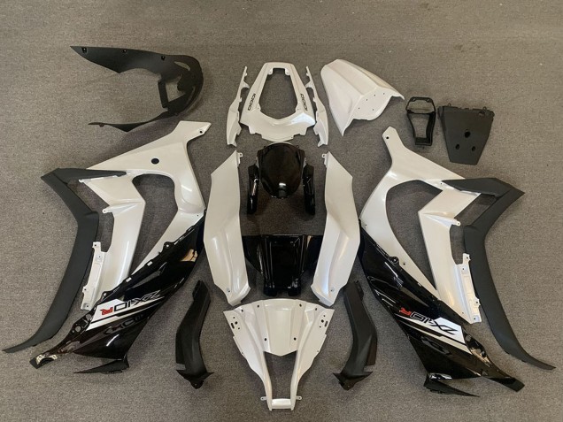 2011-2015 Pearl White Glossy Black Matte Black Kawasaki ZX10R Motorcycle Fairings UK