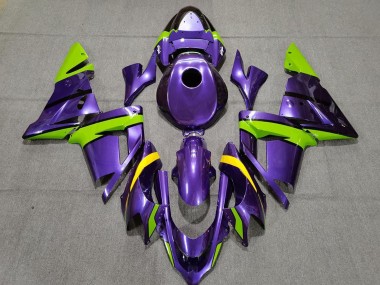 Buy 2004-2005 Purple Green and Yellow Kawasaki ZX10R Motorcycle Fairings UK