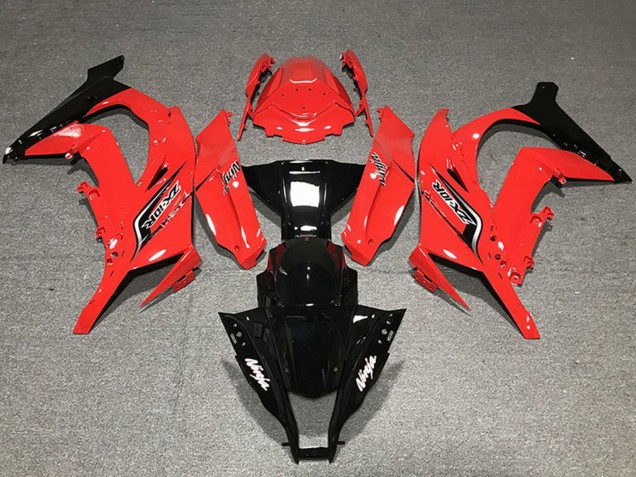 2011-2015 Red Glossy Black Kawasaki ZX10R Motorcycle Fairings UK