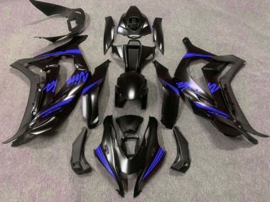 Buy 2016-2019 Matte Black Blue Ninja Kawasaki ZX10R Motorcycle Fairings UK