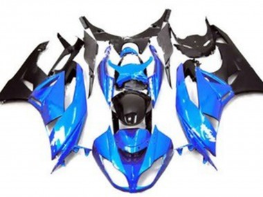 Buy 2009-2012 Blue Glossy Black Matte Black Kawasaki ZX6R Motorcycle Fairing UK