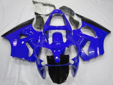 Buy 2000-2002 Blue Glossy Black Kawasaki ZX6R Motorcycle Fairings UK
