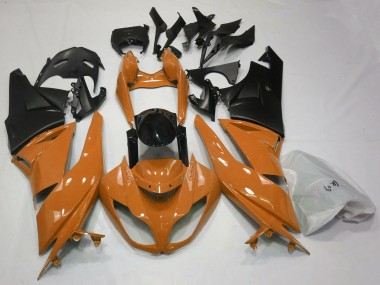 Buy 2009-2012 Orange Glossy Black Matte Black Kawasaki ZX6R Motorcycle Fairings UK