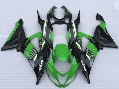 Buy 2013-2018 Green Black White Kawasaki ZX6R Motorcycle Fairings UK