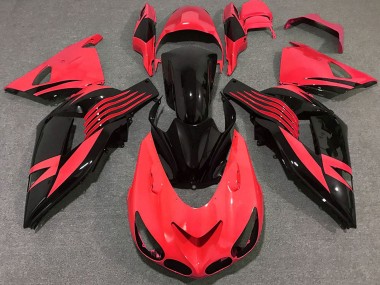 Buy 2006-2011 Red Glossy Black Kawasaki ZX14R Motorcycle Fairing UK