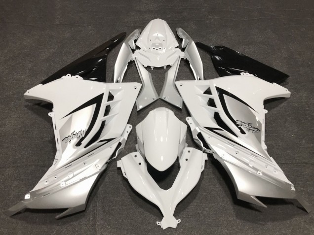 2013-2018 Glossy White Silver Black Kawasaki Ninja 300 Motorcycle Fairings UK