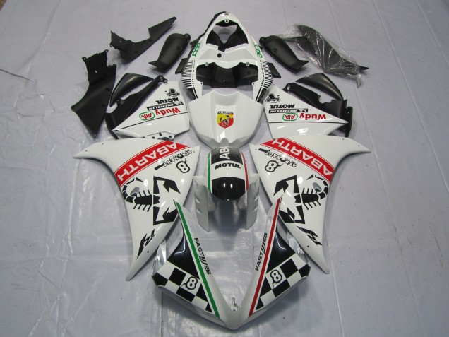 2012-2014 White Red Green Black Abarth Wudy Motul Yamaha R1 Motorcycle Fairings UK