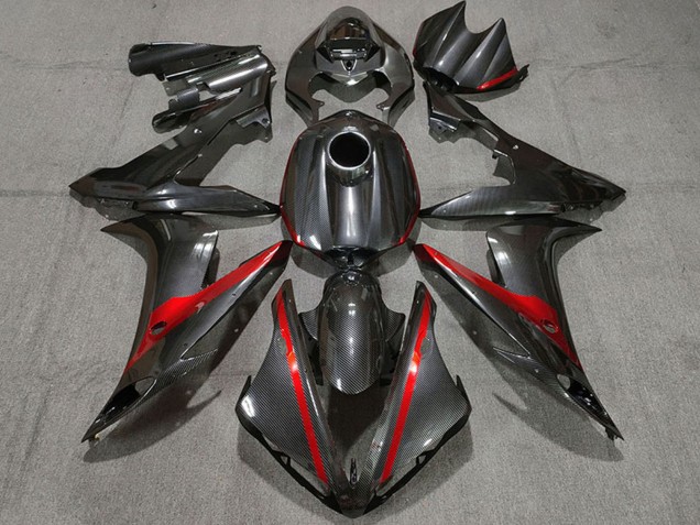 2004-2006 Carbon Fiber Style Red Yamaha R1 Motorcycle Fairings UK