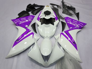 Buy 2012-2014 White Purple Yamaha R1 Motorcycle Fairings UK
