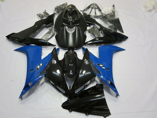 2004-2006 Glossy Black Matte Black Blue Yamaha R1 Motorcycle Fairings UK