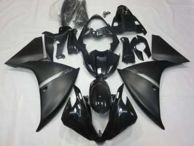 Buy 2012-2014 Glossy Black Matte Black Silver Yamaha R1 Motorcycle Fairings UK