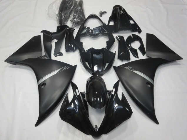 2012-2014 Glossy Black Matte Black Silver Yamaha R1 Motorcycle Fairings UK