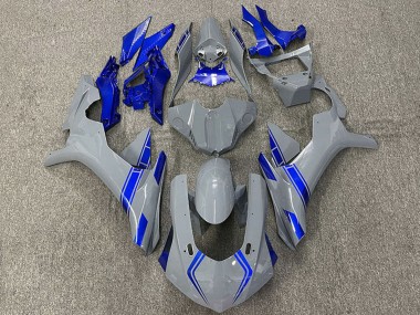 Buy 2015-2019 Nardo Grey Blue Yamaha R1 Motorcycle Fairings UK