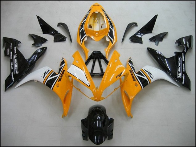 2004-2006 Yellow White Black OEM Style Yamaha R1 Motorcycle Fairings UK