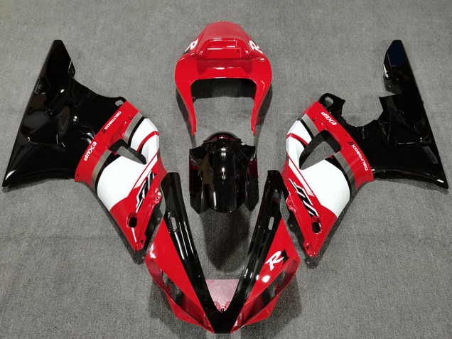 2000-2001 Red White Glossy Black Yamaha R1 Motorcycle Fairings UK