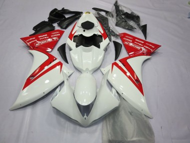 Buy 2012-2014 White Red Yamaha R1 Motorcycle Fairings UK