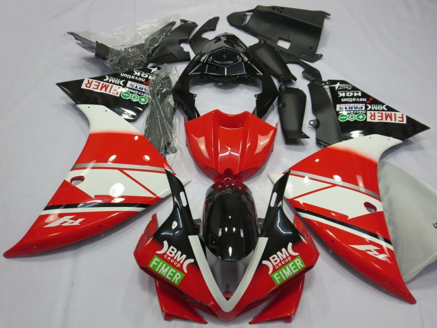 2012-2014 Red White Black Fimer Yamaha R1 Motorcycle Fairings UK