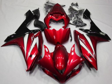 Buy 2007-2008 Red White Black Yamaha R1 Motorcycle Fairings UK