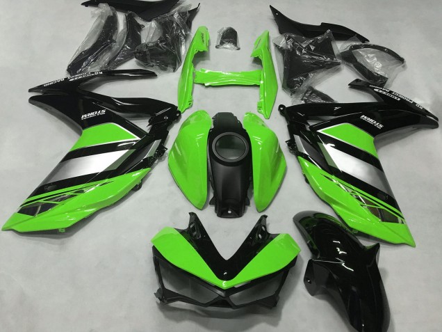 2015-2018 Green Silver Glossy Black Yamaha R3 Motorcycle Fairings UK