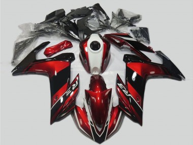 Buy 2015-2018 Red White Glossy Black Yamaha R3 Motorcycle Fairing Kits UK