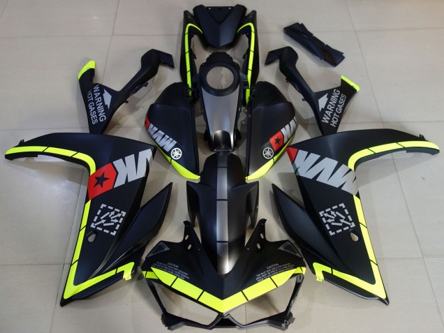2015-2018 Yellow Grey Matte Black Star Yamaha R3 Motorcycle Fairings UK