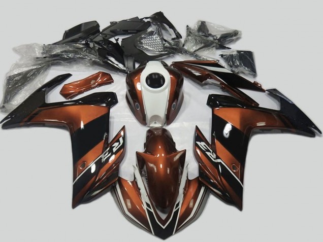 2015-2018 Brown White Black Yamaha R3 Motorcycle Fairings UK