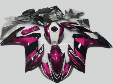 Buy 2015-2018 Purple White Glossy Black Yamaha R3 Motorcycle Fairing Kits UK