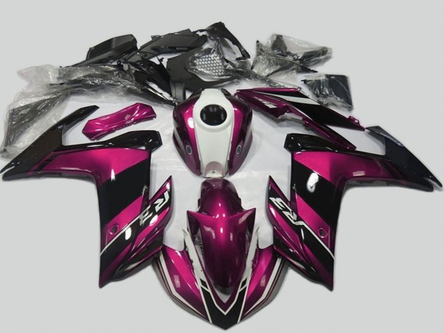 2015-2018 Purple White Glossy Black Yamaha R3 Motorcycle Fairing Kits UK