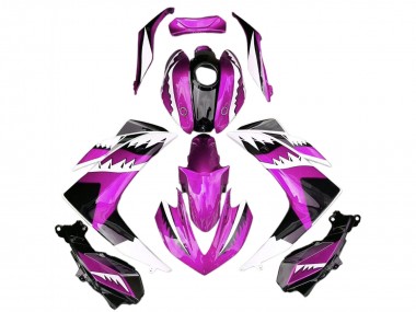Buy 2015-2018 Pink White Glossy Black Shark Yamaha R3 Motorcycle Fairings UK