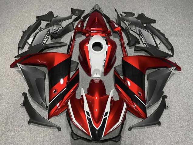 2015-2018 Red White Glossy Black Yamaha R3 Motorcycle Fairings UK
