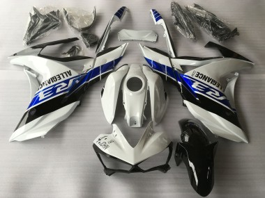 Buy 2015-2018 White Blue Black Yamaha R3 Motorcycle Fairings UK