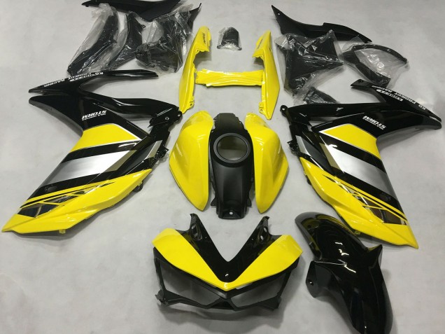 2015-2018 Yellow Silver Glossy Black Yamaha R3 Motorcycle Fairings UK