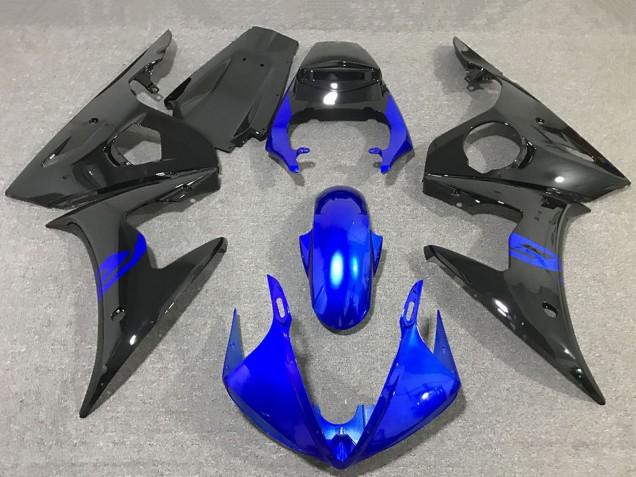 2003-2004 Blue Glossy Black Yamaha R6 Motorcycle Fairings UK