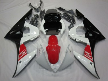 Buy 2005 White Red Black Yamaha R6 Motorcycle Fairing UK