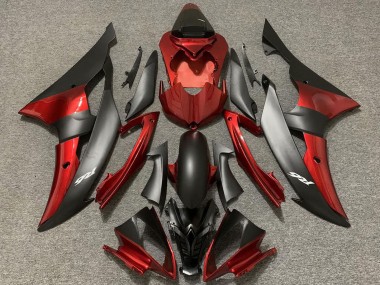 Buy 2008-2016 Red Matte Black Yamaha R6 Motorcycle Fairings UK