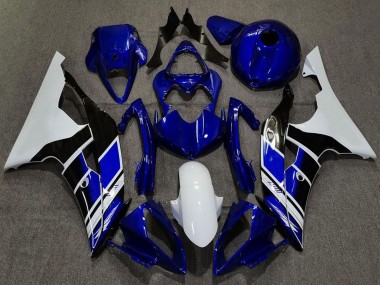 Buy 2008-2016 White Blue Glossy Black Yamaha R6 Motorcycle Fairings UK